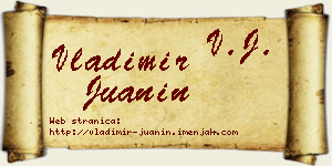 Vladimir Juanin vizit kartica